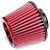 FILTRO AR GRANDE MONOFLUXO BASE DE BORRACHA 62MM VERMELHO RACE CHROME - Imagem 1
