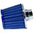 FILTRO AR GRANDE MONOFLUXO TELA  ALUMINIO BASE RÍGIDA AZUL RACE CHROME - Imagem 2