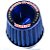 FILTRO AR GRANDE MONOFLUXO TELA  ALUMINIO BASE RÍGIDA AZUL RACE CHROME - Imagem 1