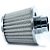FILTRO AR GRANDE MONOFLUXO TELA  ALUMINIO BASE RÍGIDA CROMADO RACE CHROME - Imagem 1