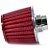 FILTRO AR GRANDE MONOFLUXO TELA  ALUMINIO BASE RÍGIDA VERMELHO RACE CHROME - Imagem 2