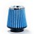 FILTRO AR MÉDIO DUPLO FLUXO BASE BORRACHA 62MM AZUL RACE CHROME - Imagem 1
