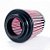 FILTRO AR MÉDIO DUPLO FLUXO BASE BORRACHA 70MM VERMELHO RACE CHROME - Imagem 1