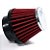 FILTRO AR PARA MOTO BASE BORRACHA 50MM VERMELHO RACE CHROME - Imagem 1