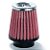 FILTRO AR PEQUENO ALTO MONOFLUXO BASE BORRACHA 52MM VERMELHO RACE CHROME - Imagem 1