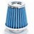 FILTRO AR PEQUENO ALTO MONOFLUXO BASE RÍGIDA 52MM AZUL RACE CHROME - Imagem 1