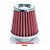 FILTRO AR PEQUENO ALTO MONOFLUXO BASE RÍGIDA 52MM VERMELHO RACE CHROME - Imagem 2