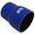 MANGOTE SILICONE REDUÇÃO RETO 3" X 2½" AZUL  (HSIPSRD08) SPA - Imagem 1