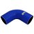 MANGOTE SILICONE CURVA 90° 2" AZUL (HSIPSN01) SPA - Imagem 1