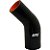MANGOTE SILICONE REDUÇÃO CURVA 45° 2½" X 2" PRETO (HSIPSQD03B) SPA - Imagem 1