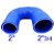 MANGUEIRA SILICONE U MI AZUL 2¾"X 2" (FL332AZ) FGL - Imagem 1