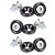 ARRUELA FENDER WASHER COM PARAFUSO M6 PRETA (FW-1) LOWV - Imagem 1
