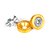 ARRUELA FENDER WASHER COM PARAFUSO M6 DOURADA (FW-5) LOWV - Imagem 2