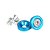 ARRUELA FENDER WASHER COM PARAFUSO M6 AZUL (FW-4) LOWV - Imagem 2