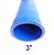 MANGUEIRA SILICONE RETA 3" AZUL (FL351AZ) FGL - Imagem 1