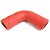 MANGUEIRA SILICONE 90° 2¼" X 2" VERMELHA (FL318VM) FGL - Imagem 2