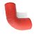 MANGUEIRA SILICONE 90° 2½" X 2" VERMELHA (FL319VM) FGL - Imagem 8