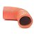 MANGUEIRA SILICONE 90° 2½" X 2" VERMELHA (FL319VM) FGL - Imagem 4