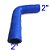 MANGUEIRA SILICONE L 2" AZUL (FL327AZ) FGL - Imagem 1