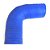 MANGUEIRA SILICONE 90° 3" X 2½" AZUL (FL317AZ) FGL - Imagem 3