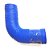 MANGUEIRA SILICONE 90° 21/4" AZUL FGL - Imagem 3