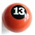 MANOPLA BOLA SINUCA 13 NVS LARANJA VW AP (NVS0504LJ) - Imagem 1