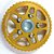POLIA REGULÁVEL AP 8V RACING BILLET PARTS DOURADA (FT-059-DD) FÔLEGO - Imagem 1