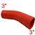 MANGUEIRA SILICONE 45° 3" VERMELHA (FL326VM) FGL - Imagem 1