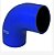 MANGOTE SILICONE CURVA 90° 2½" AZUL (HSIPSN03) SPA - Imagem 2