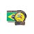 Pin Forever Faithful, Logo com bandeira do Brasil e fundo nas cores das classes - Imagem 2