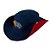 Chapéu australiano, logo MDA azul com vermelho - Imagem 1