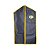Porta Uniforme, Azul Escuro e viés Amarelo  com emblema JA - Imagem 1