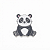 ARGANEL/PRENDEDOR DE LENÇO PANDA SENTADO - Imagem 1