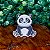 ARGANÉU/PRENDEDOR DE LENÇO PANDA SENTADO - Imagem 1
