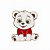 ARGANEL/PRENDEDOR DE LENÇO URSO POLAR DE CAMISETA - Imagem 1