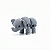 ARGANEL/PRENDEDOR DE LENÇO 3D ARTICULADO, ELEFANTE. - Imagem 1