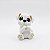 ARGANEL/PRENDEDOR DE LENÇO, 3D CACHORRINHO BRANCO FAZENDO CORAÇÃO - Imagem 1