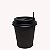 Copo de Papel Bio Preto 200ml Tampa C/stopper - Imagem 1