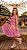 Conjunto Junino Banana Club Luxo Charme do Arraiá Rosa - Imagem 1