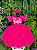 Vestido Ysa Kids Barbie Luxinho Pink Com led - Imagem 9