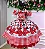 Vestido Junino Tematico Luxo Minnie + Saiote - Imagem 6