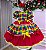 Vestido Junino Mimadine Luxo Priscila Vermelho - Imagem 5