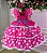 Vestido Bella Child Junino Quermesse do Coração + Saiote - Imagem 5