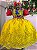 Vestido Marie Temático Realeza Branca De Neve - Imagem 9