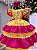 Vestido Junino Banana Club Luxo Coração Junino Amarelo - Imagem 7