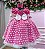 Vestido Marie Junino Luxo Ursinho do Sertão Pink - Imagem 2