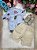 Conjunto Meninos Lucas Banana Club Shorts Camisa Azul Florida - Imagem 1