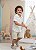 Conjunto Meninos Lucas Henrique Banana Club Shorts Linho Camisa Off - Imagem 3