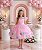 Vestido Marie Jardim Encantado Isis Luxinho Rosa - Imagem 1