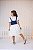 Vestido Blogueirinha Jhenni Off + Colete Jeans - Imagem 4